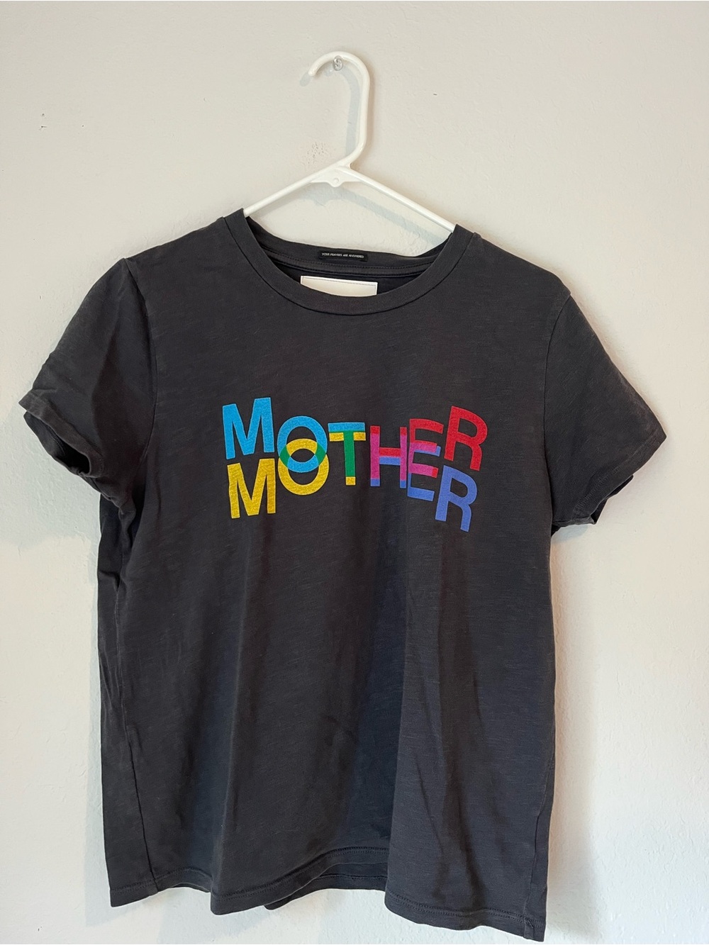 Mother T Shirt Size L Black Grey